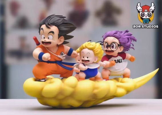 ドラゴンボール 孫悟空 アラレちゃん 筋斗雲 ガレージキット