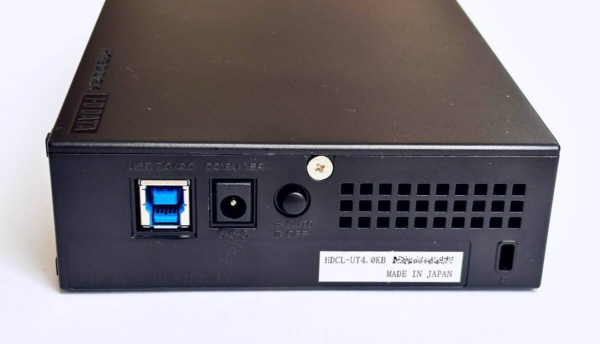 動作確認済】アイ・オー・データ 外付けHDD 4TB HDCL-UT4 0KB USB3 0/2