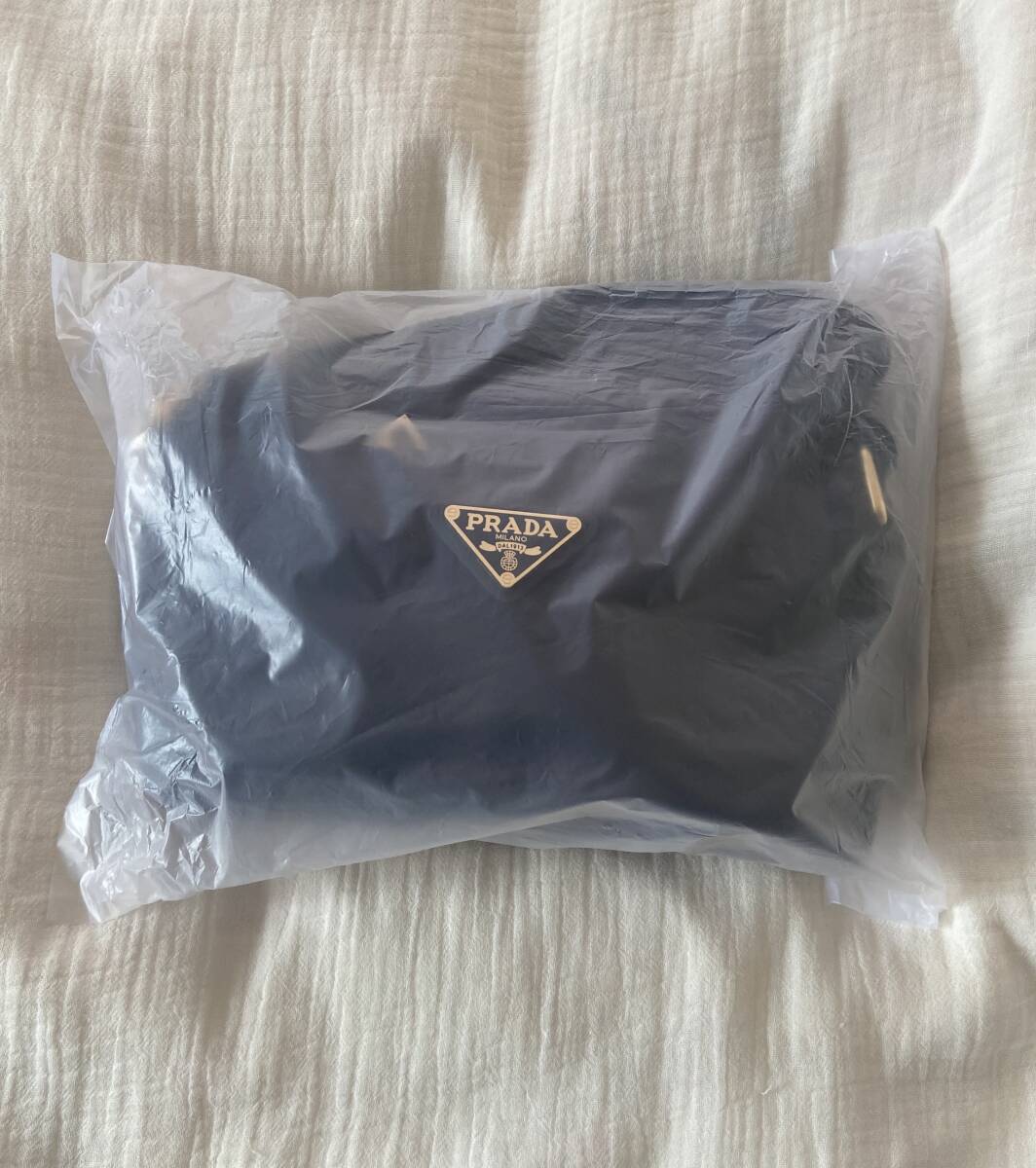 Y238】 PRADA プラダ ノベルティ ナイロンショルダーバッグ Black/Gold