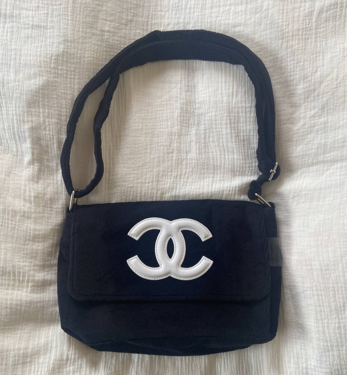 Y252】 CHANEL シャネル コスメ ノベルティショルダーバッグ Black