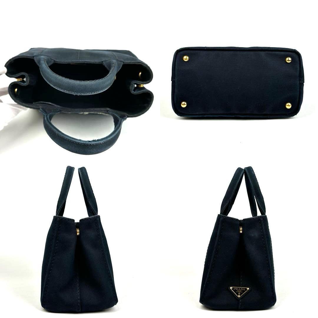 美品 PRADA プラダ カナパ ハンドバッグ トート 2WAY ショルダーバッグ