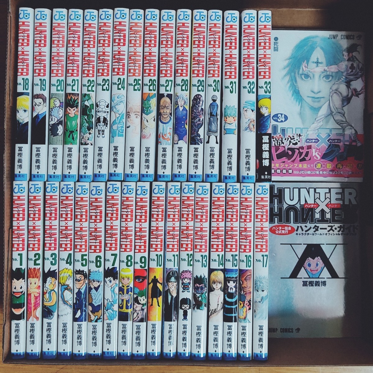 HUNTER×HUNTER ハンターハンター 1~34巻 +ハンターズガイド セット