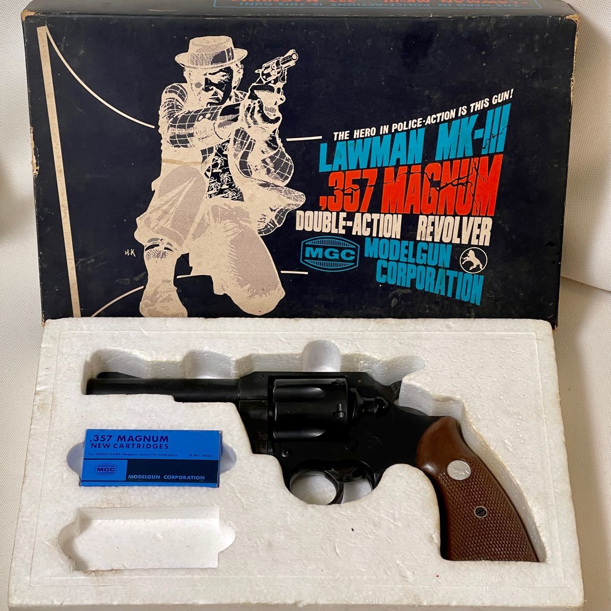 未発火 MGC コルト ローマン MKIII 4inch 357 マグナム COLT LAWMAN
