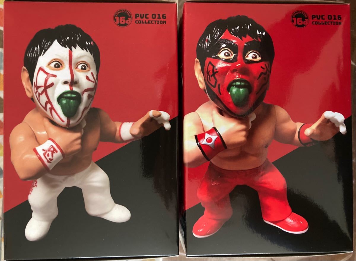 16dソフビコレクション グレート・ムタ[90's赤 白ペイントVer2体セット