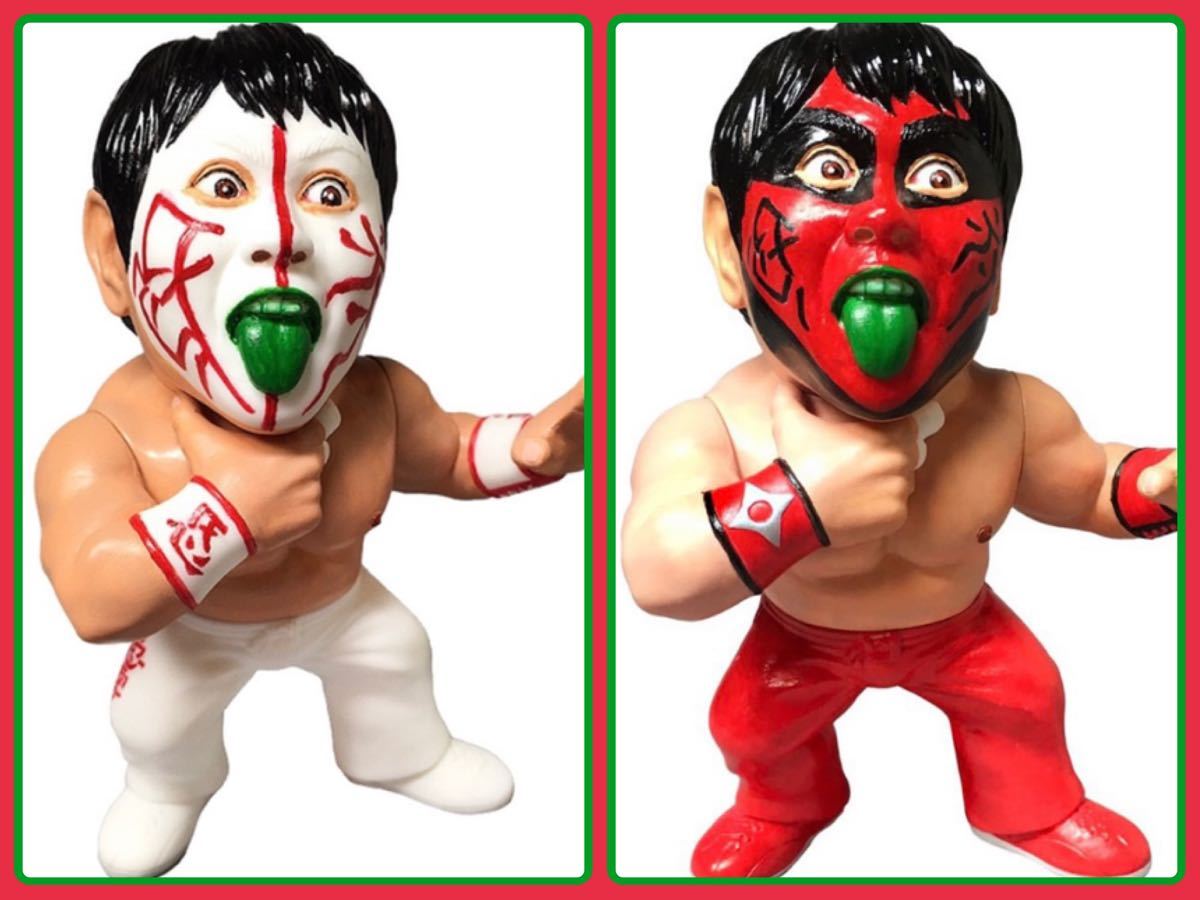 16dソフビコレクション グレート・ムタ[90's赤 白ペイントVer2体セット