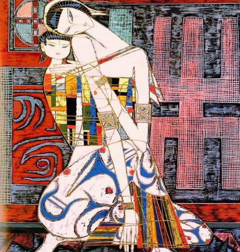 Yahoo!オークション - 丁 紹光（ティン・シャオ・クァン） 母と子 デ