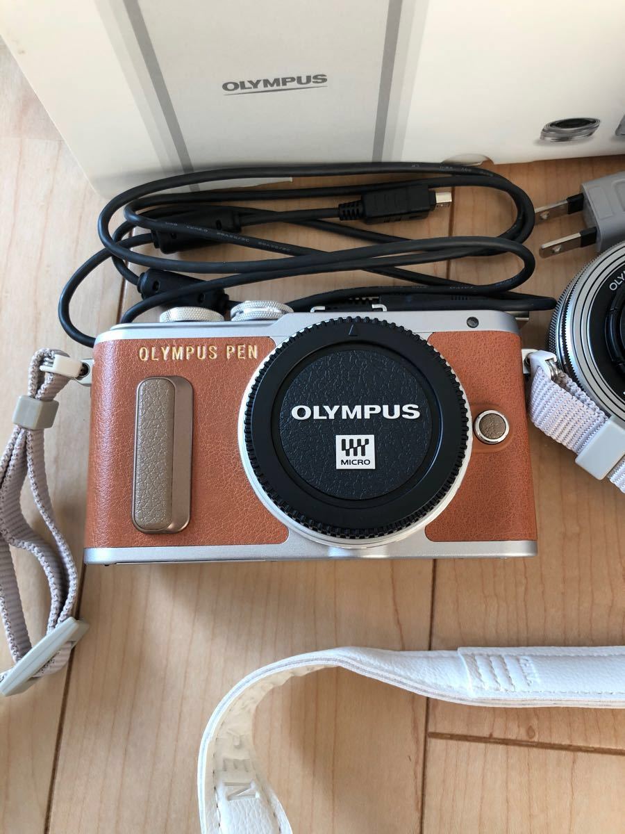 オリンパス PEN E-PL8 EZダブルズームキット ブラウン｜Yahoo!フリマ