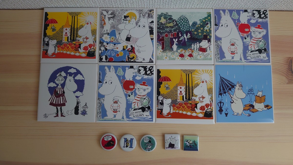 ムーミン アートタイル9 7㎝ 8枚 + ミニタイル 5枚｜Yahoo!フリマ（旧