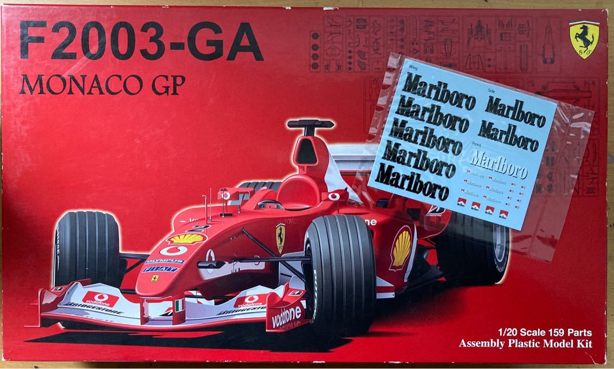 フジミ 1/20 フェラーリ2003GA モナコGP タバコデカール付き 未開封