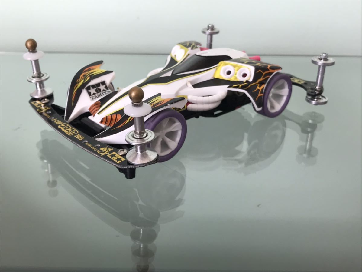 送料無料 タミヤ ミニ四駆 カスタム 改造車 レイスティンガー アルミ