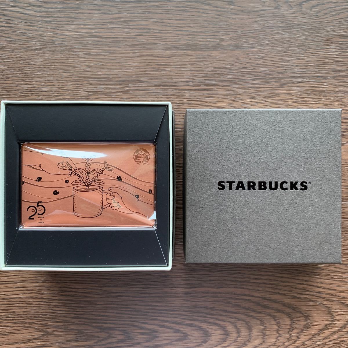 限定スターバックスカードPIN未削り 25周年記念 メタルカード