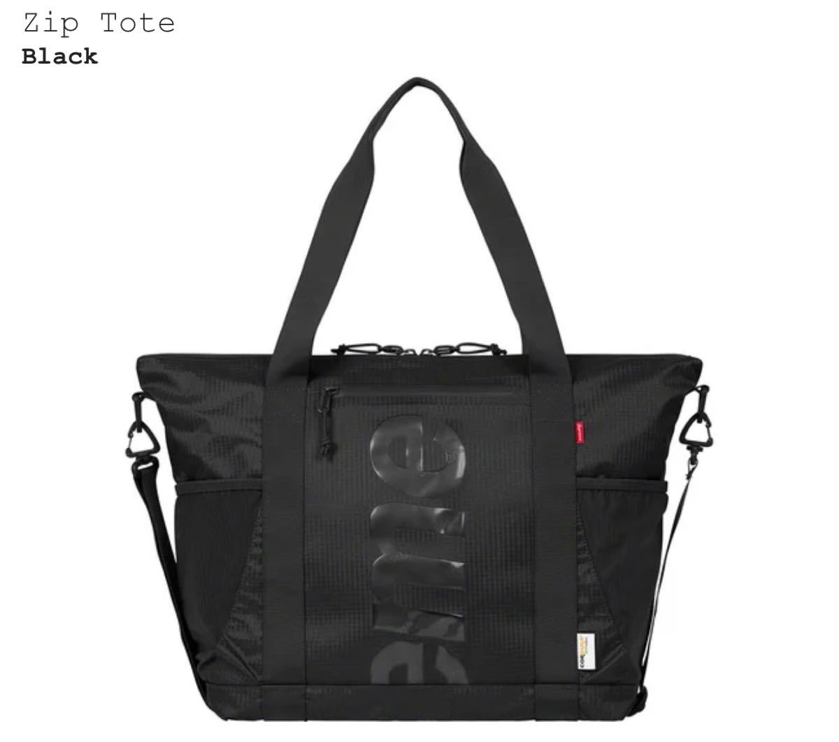 Supreme zip tote bag 2021 シュプリーム ジップ トートバック black