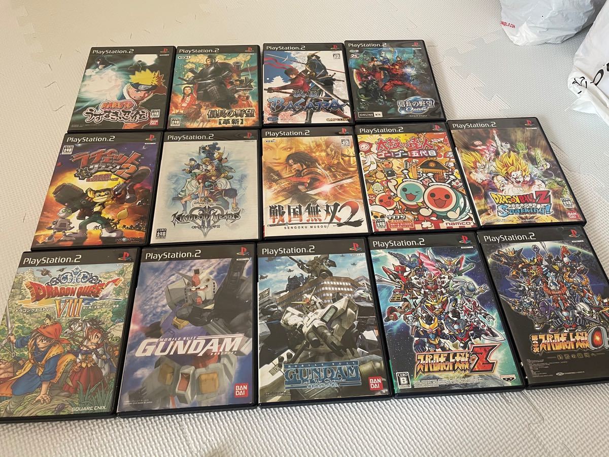 PS2 ゲームカセット ソフト 14点まとめ 画像別であります