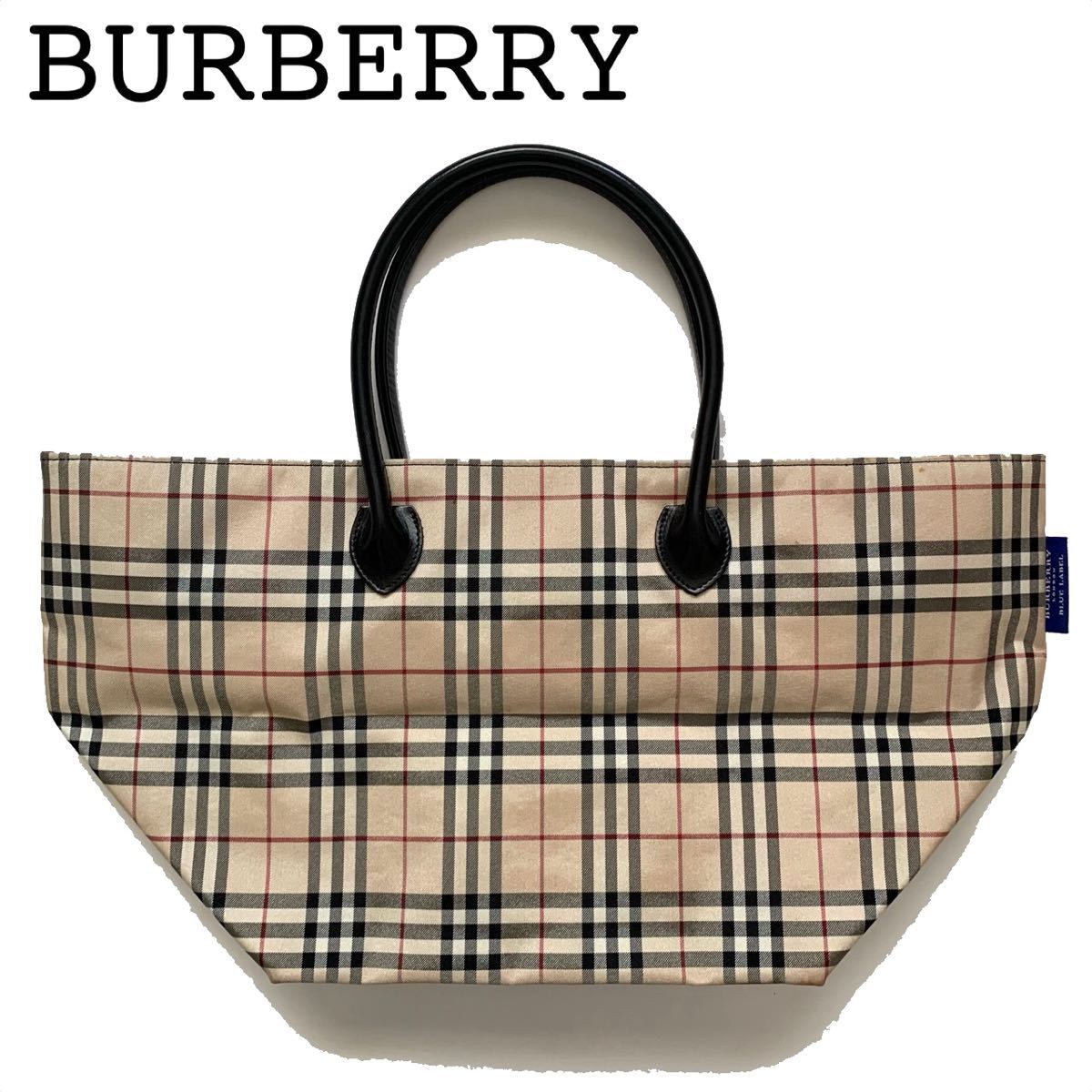 Burberry バーバリー ノバチェック柄 ナイロンバッグ トートバッグ 鞄