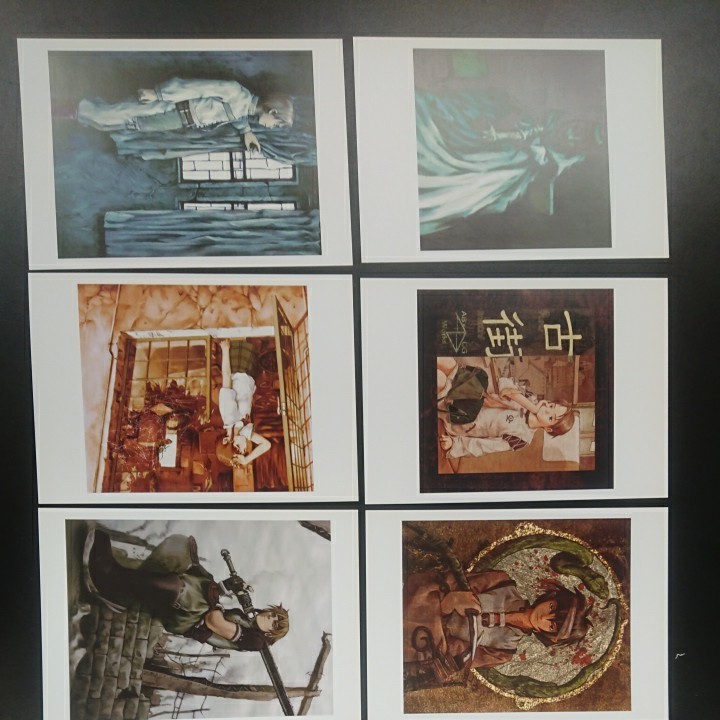 安倍吉俊 直筆サイン 複製原画 10年旅行 20枚セット lain おまけ付き