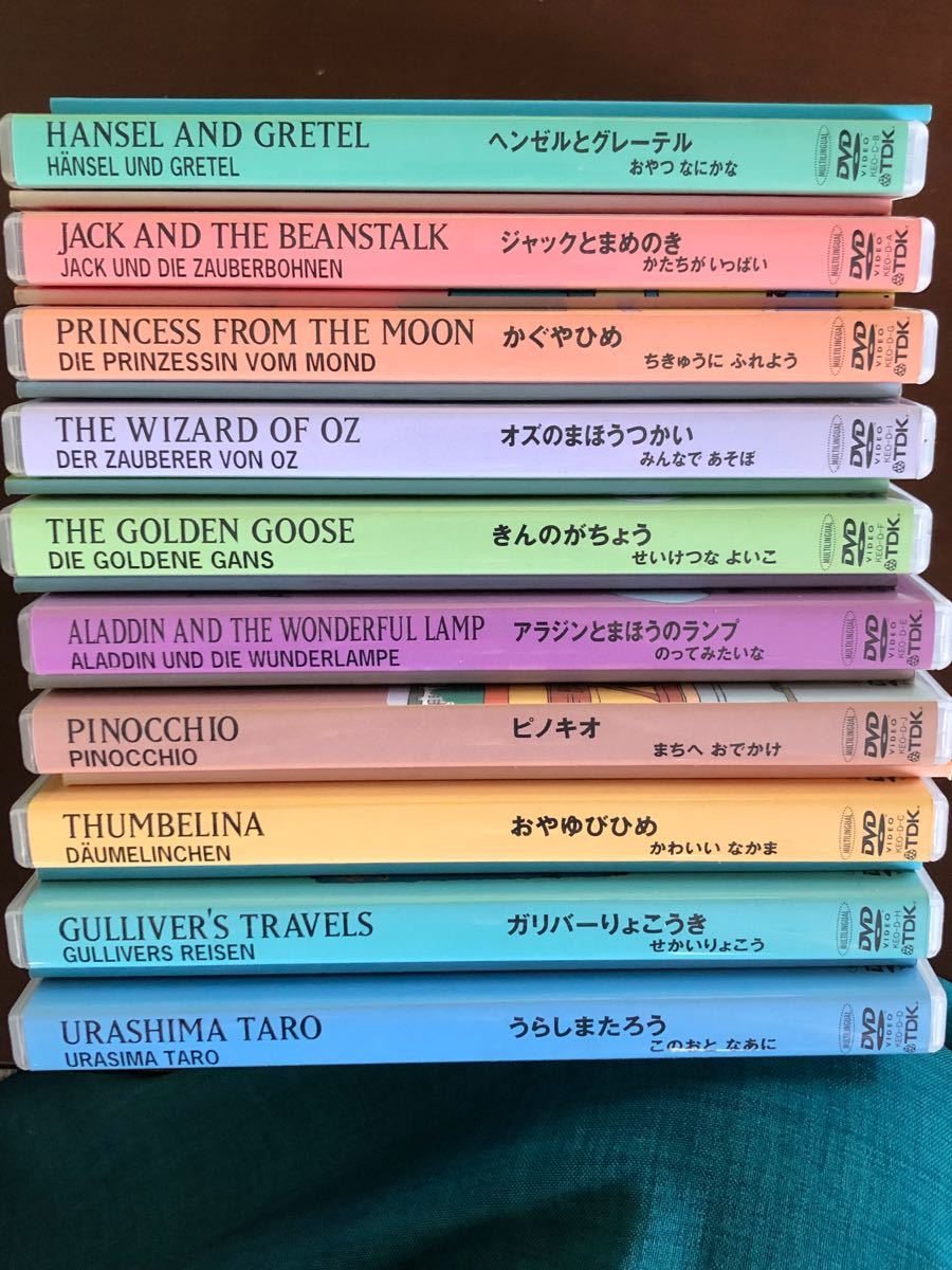 チャスピー英語教材 TDKこども英語教材 童話王国・まめ博士 DVDセット