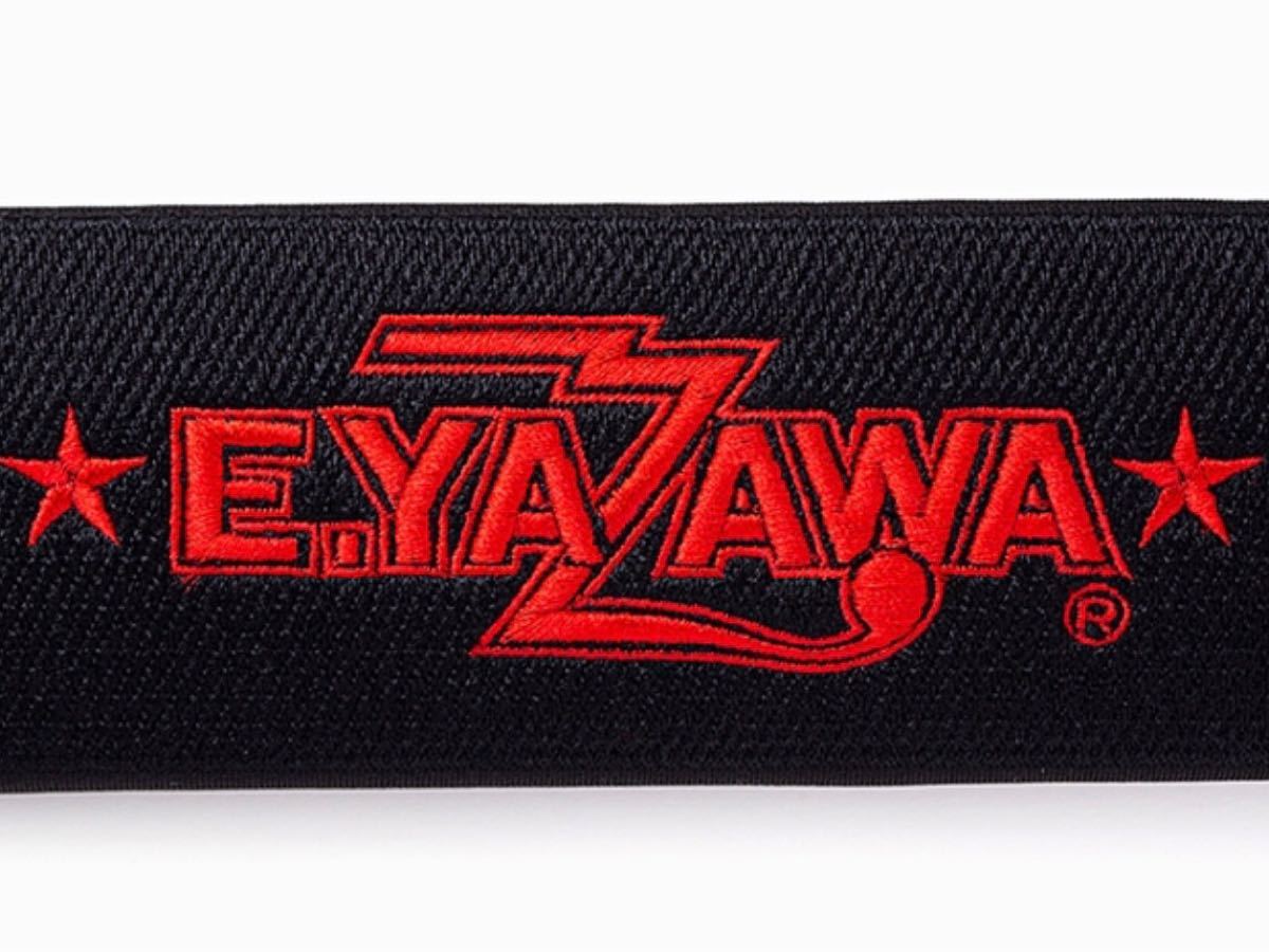 E YAZAWA 矢沢永吉 シートベルトパッド ロゴ 星 ブラック/レッド 黒/赤