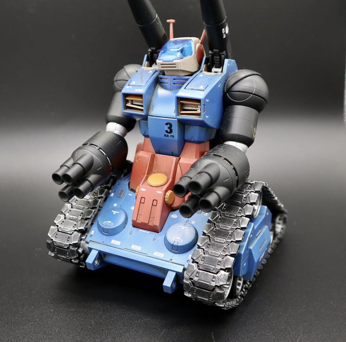 Yahoo!オークション - MG 1/100 RX-75ガンタンク 全塗装完成品