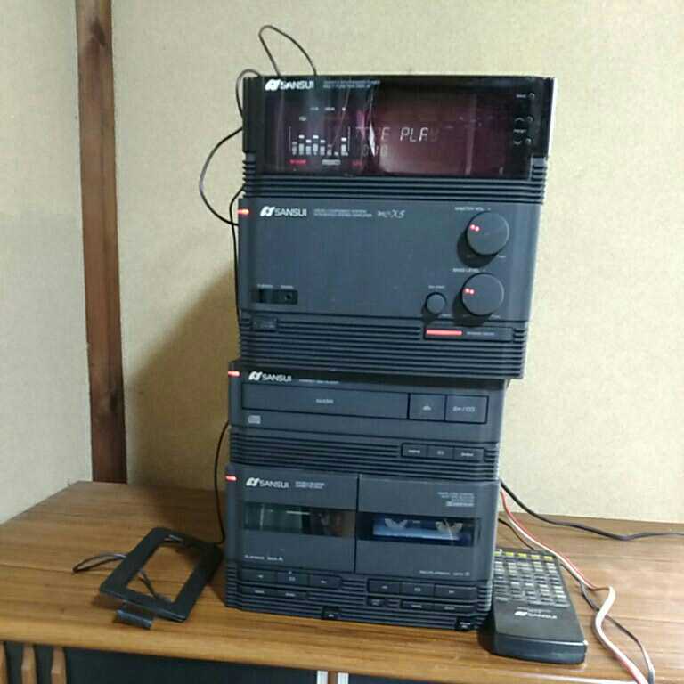 送料無料(M6321)SANSUI プリメインアンプ ステレオチューナー CD