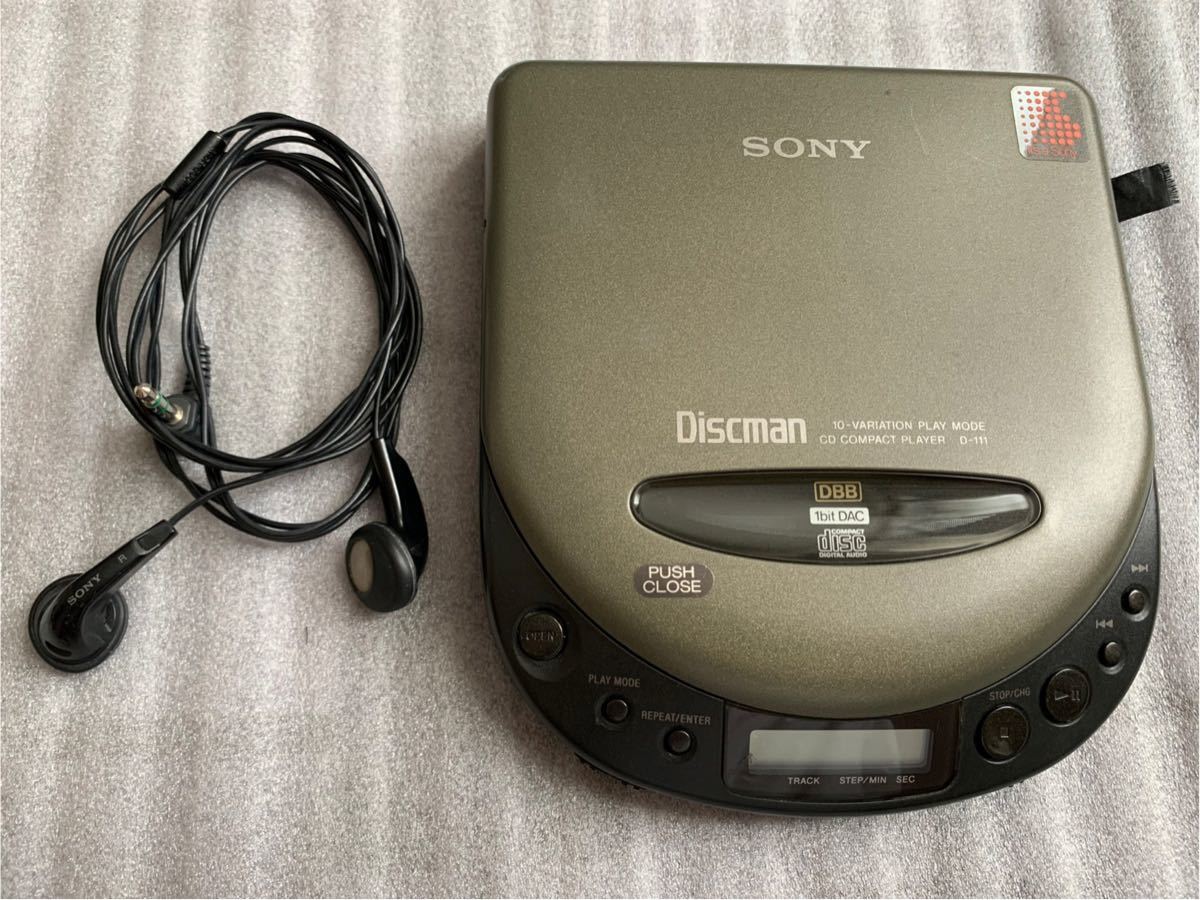 SONY Discman ディスクマン ポータブルCDプレーヤー D-111ジャンク品