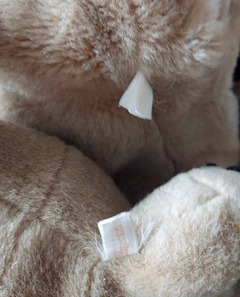 セキグチ SEKIGUCHI 猫のヤーコプ ぬいぐるみ2体 座高 大45センチ中30