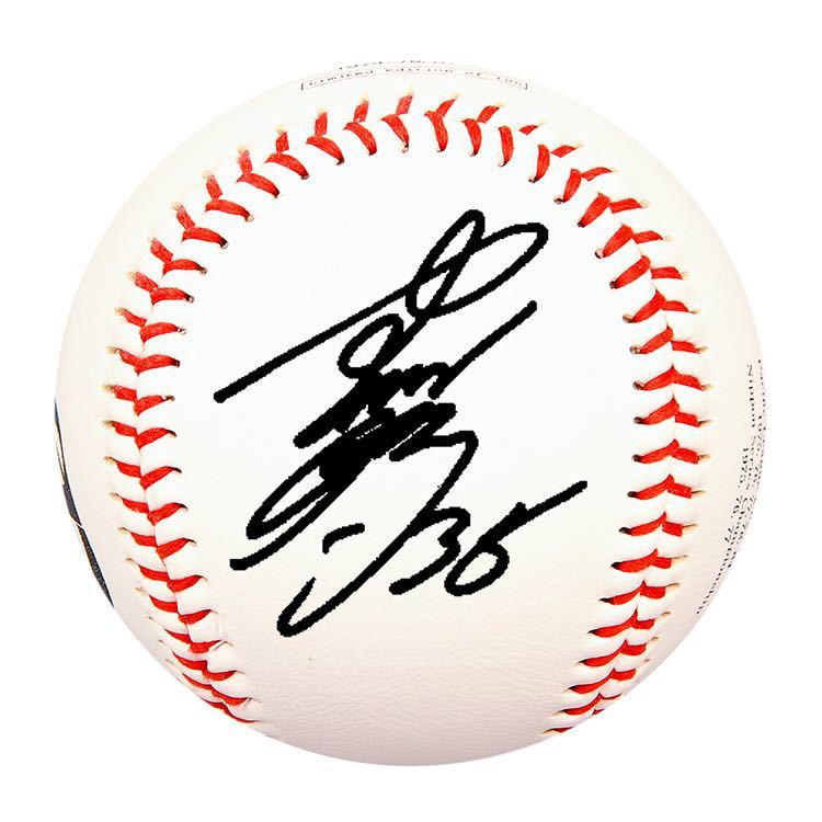 千葉ロッテマリーンズ 石垣元気 直筆サインボール 健大高崎 ドラフト 1