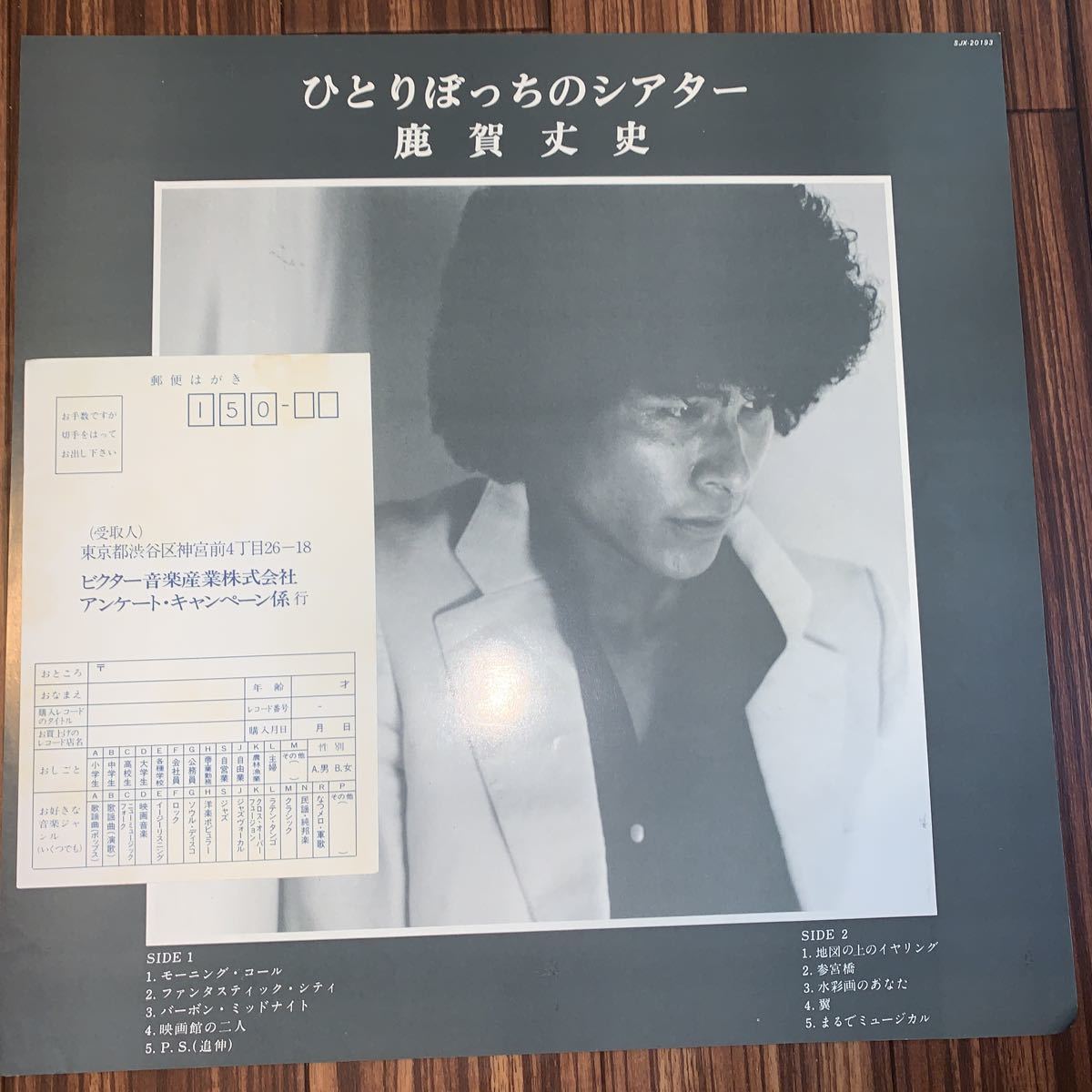 Yahoo!オークション - 美盤 LP 鹿賀丈史 / ひとりぼっちのシアター