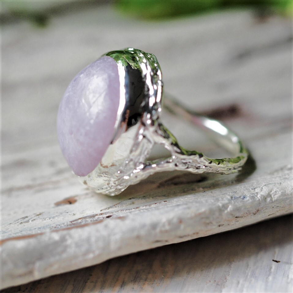 糸魚川翡翠 SV リング 14号~15号 ホワイトラベンダー｜Yahoo!フリマ