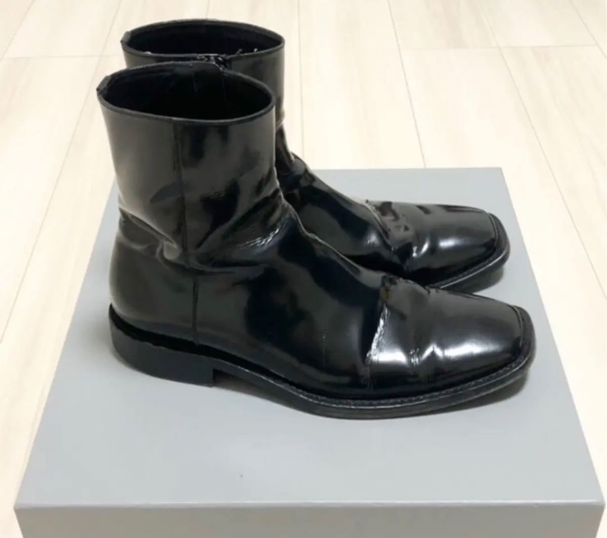 BALENCIAGA バレンシアガ サイドジップブーツ スクエアトゥ 41｜Yahoo