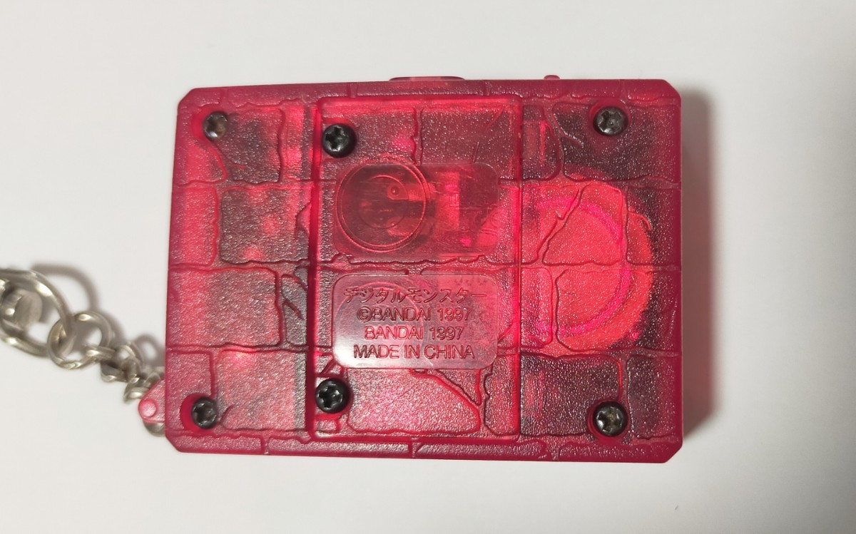 バンダイ1998製 デジモン初期 デジタルモンスター ver 4 クリアレッド