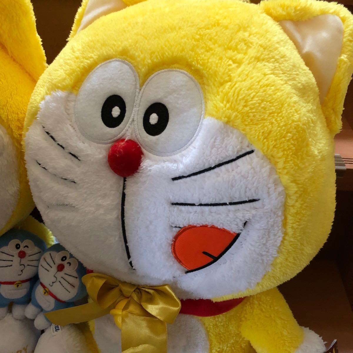 ドラえもん ドラエモン どらえもん 特大 BIG ぬいぐるみ 黄色 猫耳