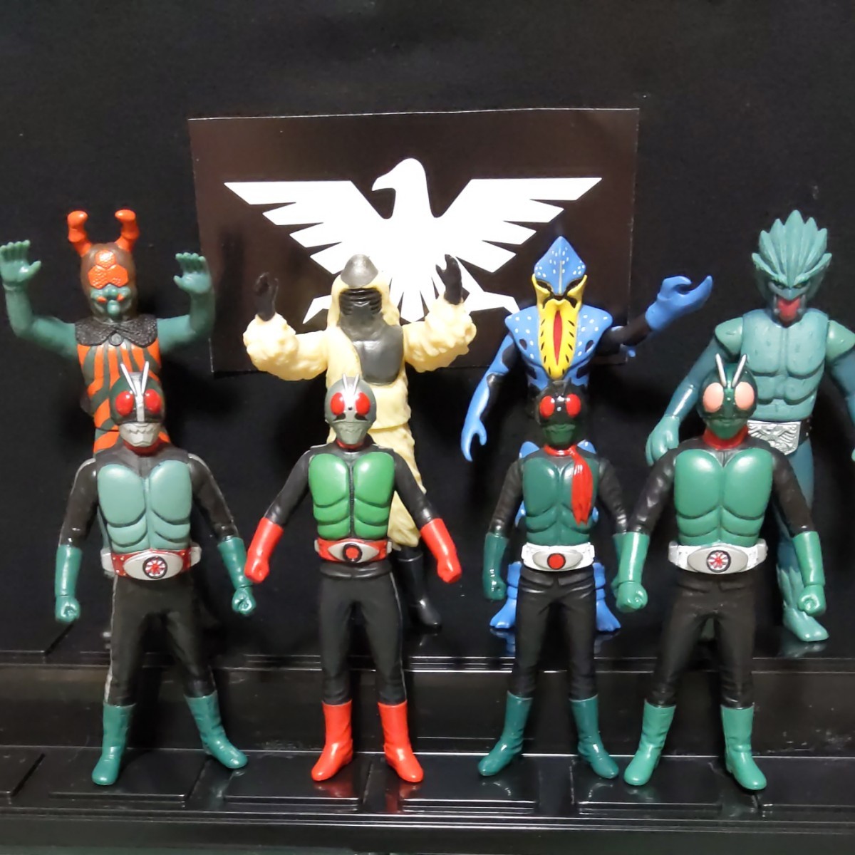 仮面ライダー ソフビ まとめ売り 昭和 怪人 ショッカー 約17cm