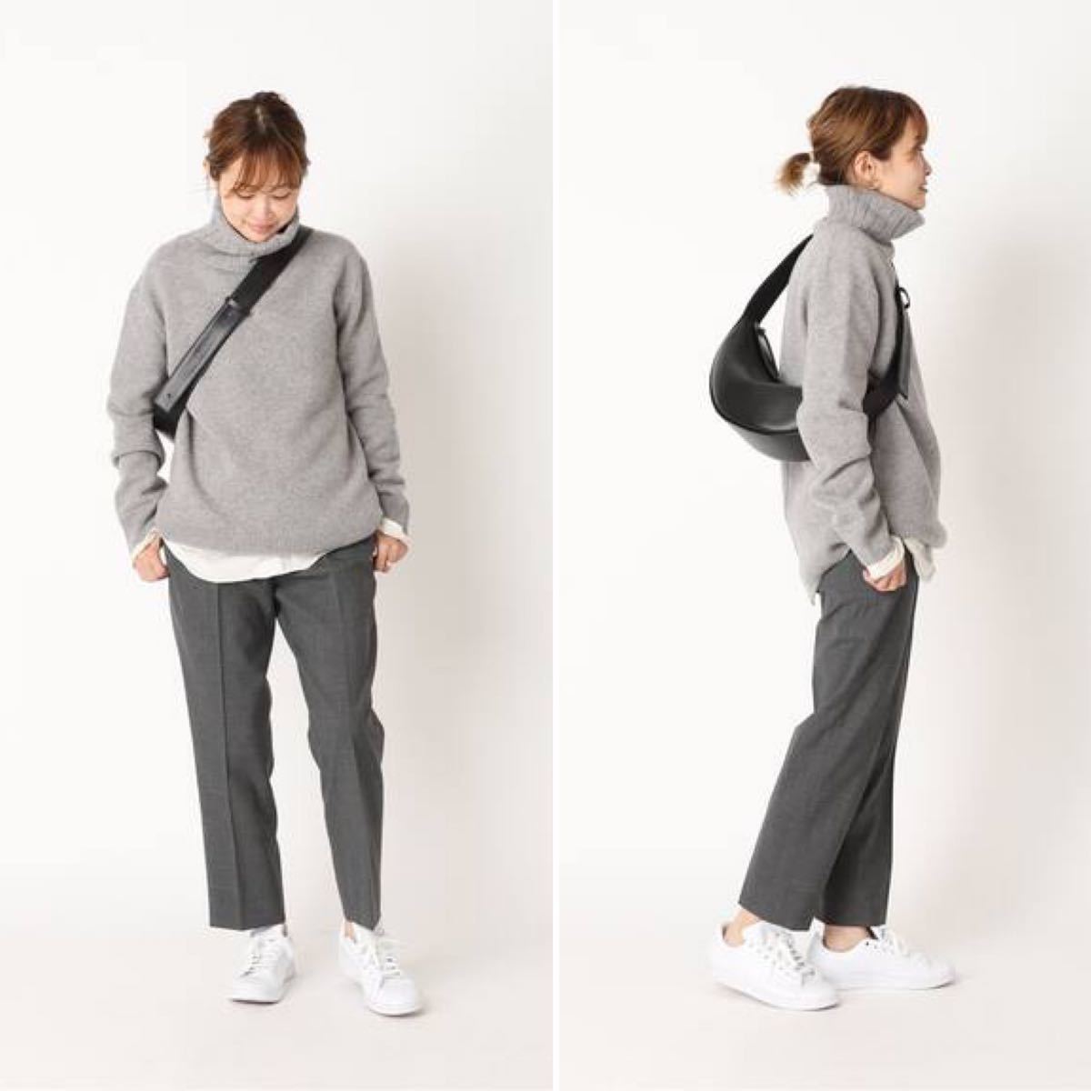Deuxieme Classe【CINOH/チノ 】CROP パンツ 38 グレー クロップパンツ