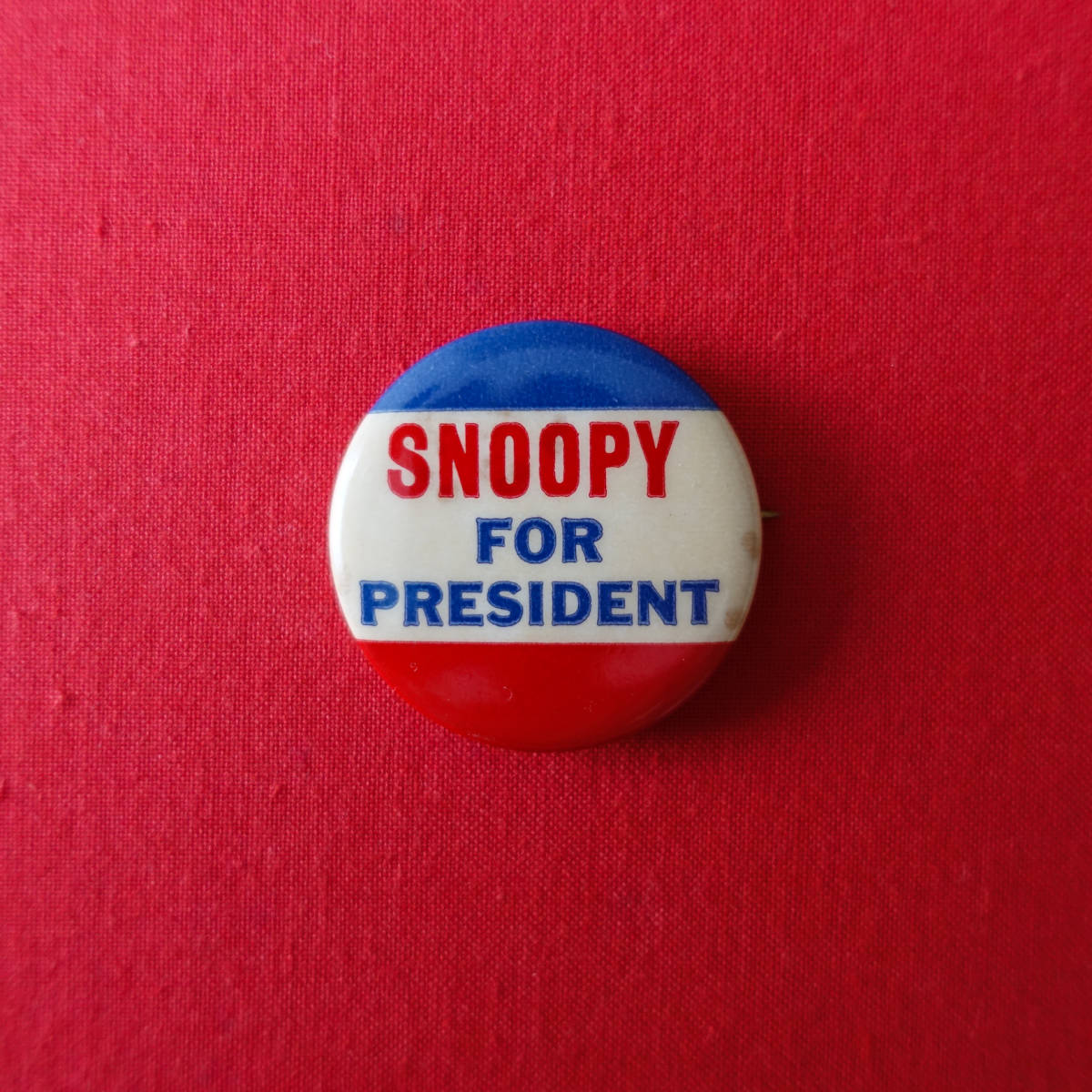 藤原ヒロシ着 ヴィンテージ スヌーピー SNOOPY FOR PRESIDENT バッジ