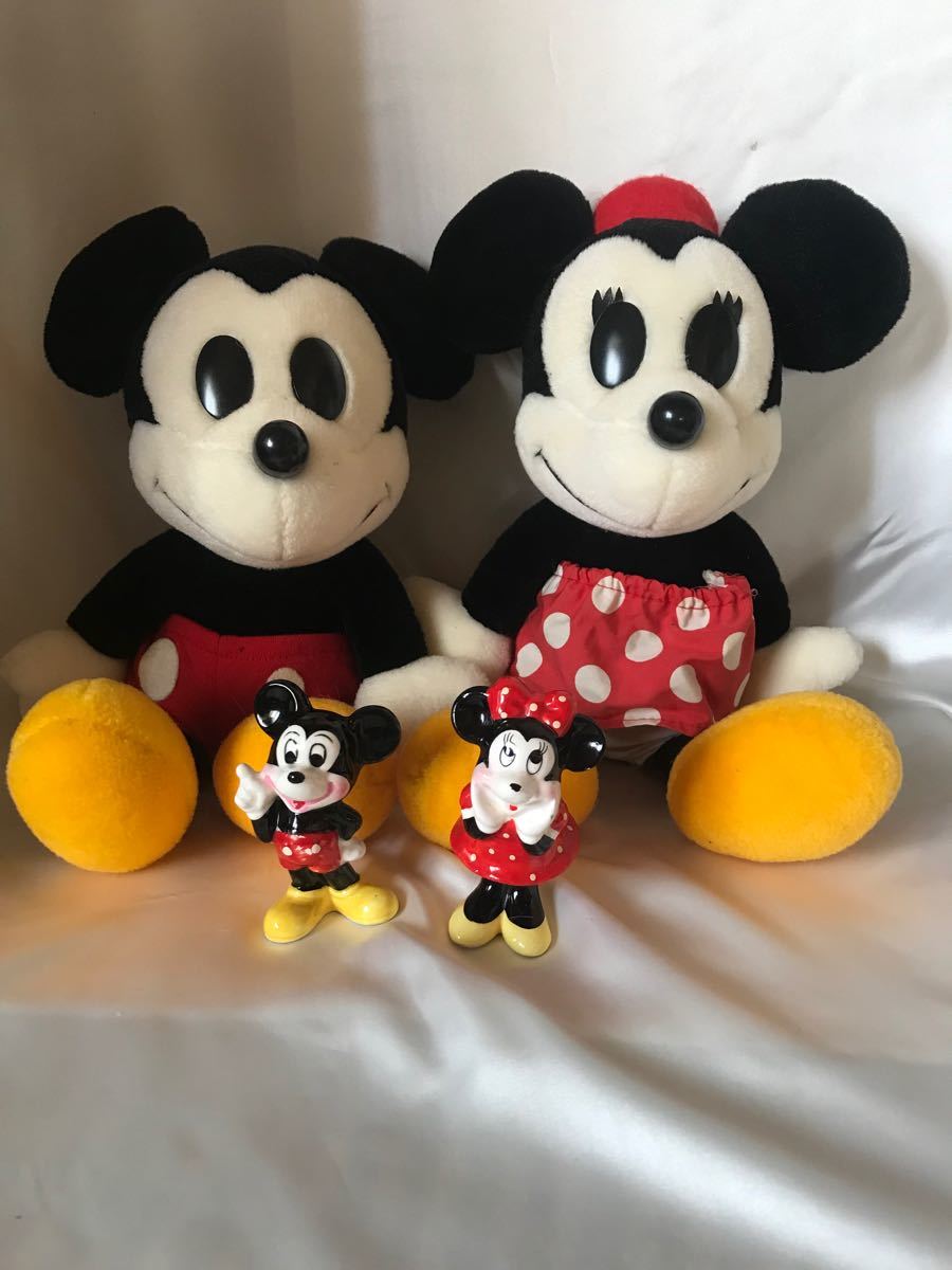 ディズニー ヴィンテージ ミッキーマウス ミニーマウス ぬいぐるみ