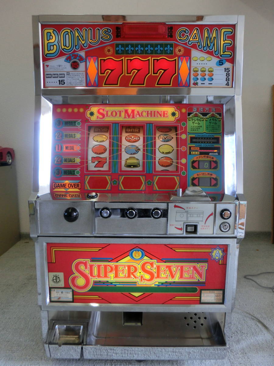 通電確認済み】パチスロ実機 SuperSeven 2.1号機 スーパーセブン Yahoo