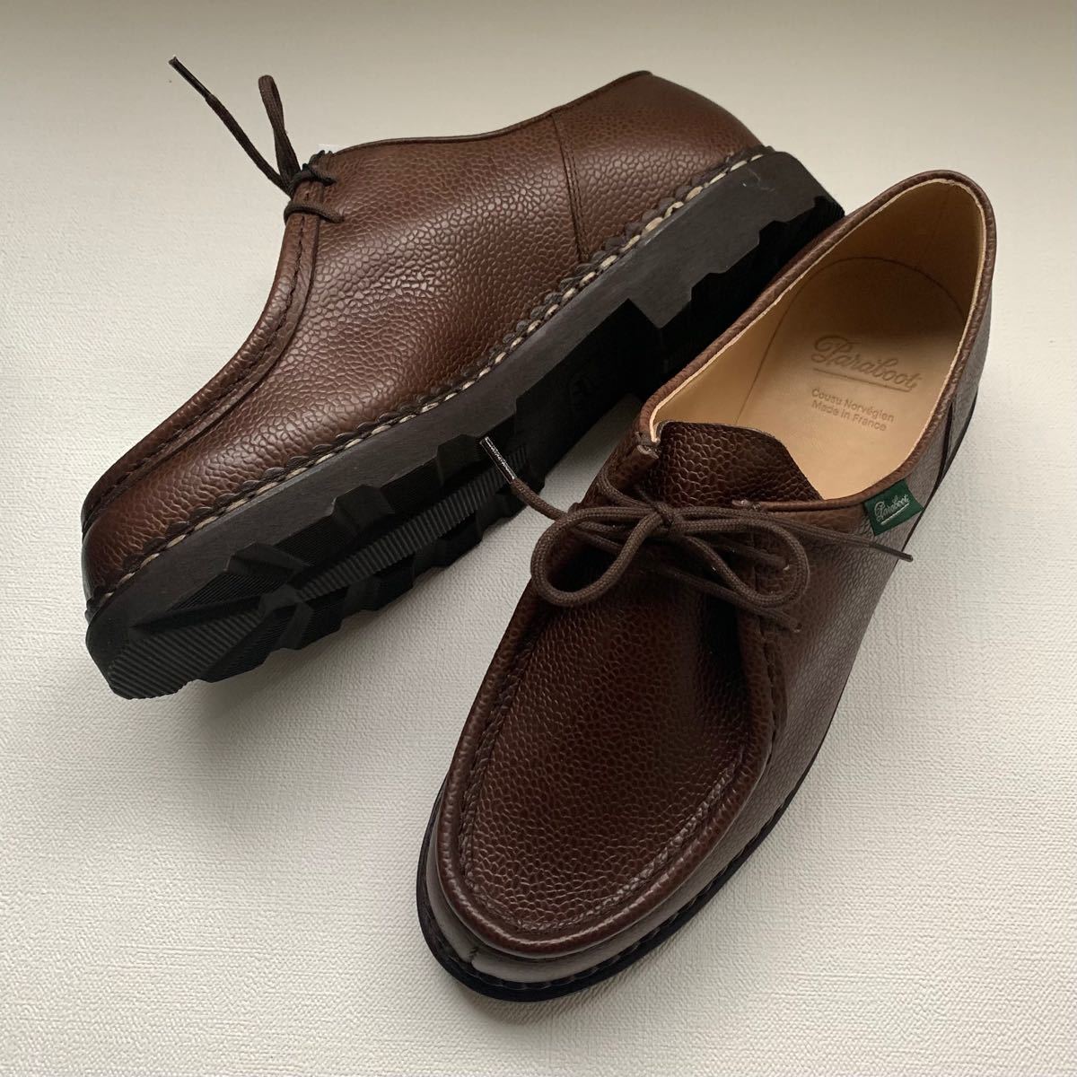 新品 Paraboot パラブーツ MICHAEL ミカエル MARRON GR EBENE 42 シボ