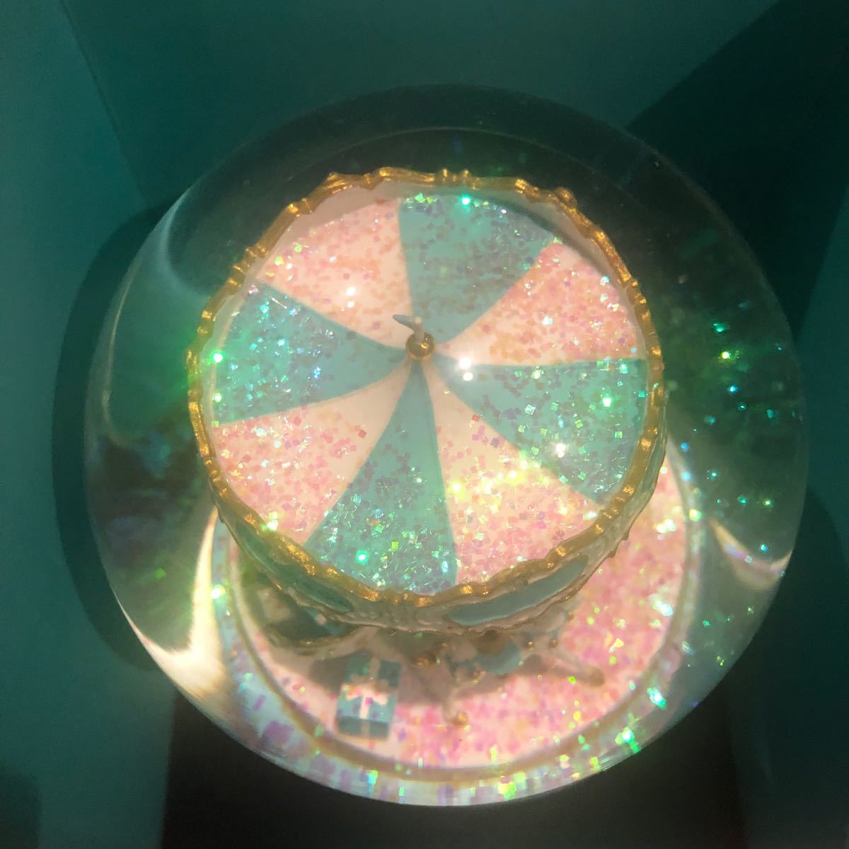 TIFFANY ティファニー スノードーム オルゴール メリーゴーランド