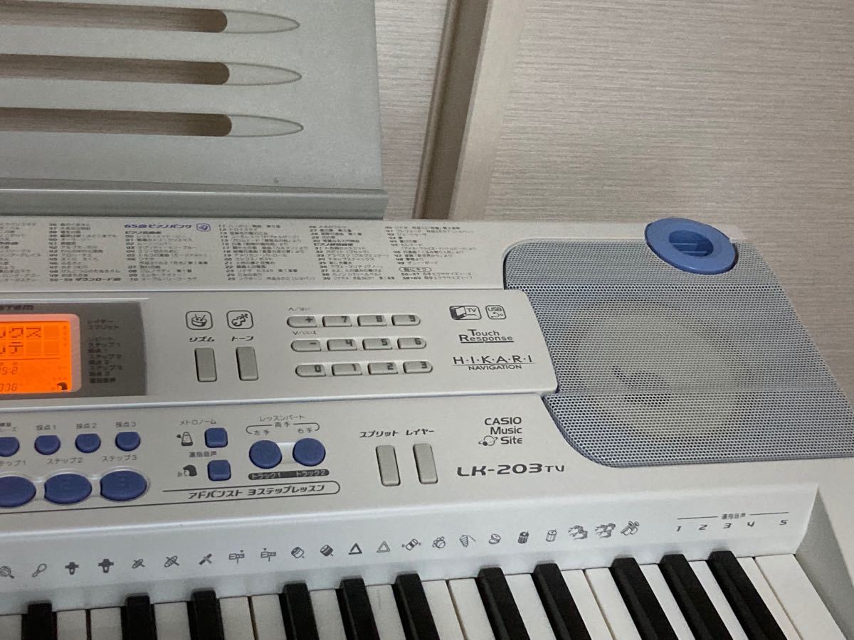 カシオ CASIO LK-203TV 電子キーボード 電子ピアノ シンセサイザー 光