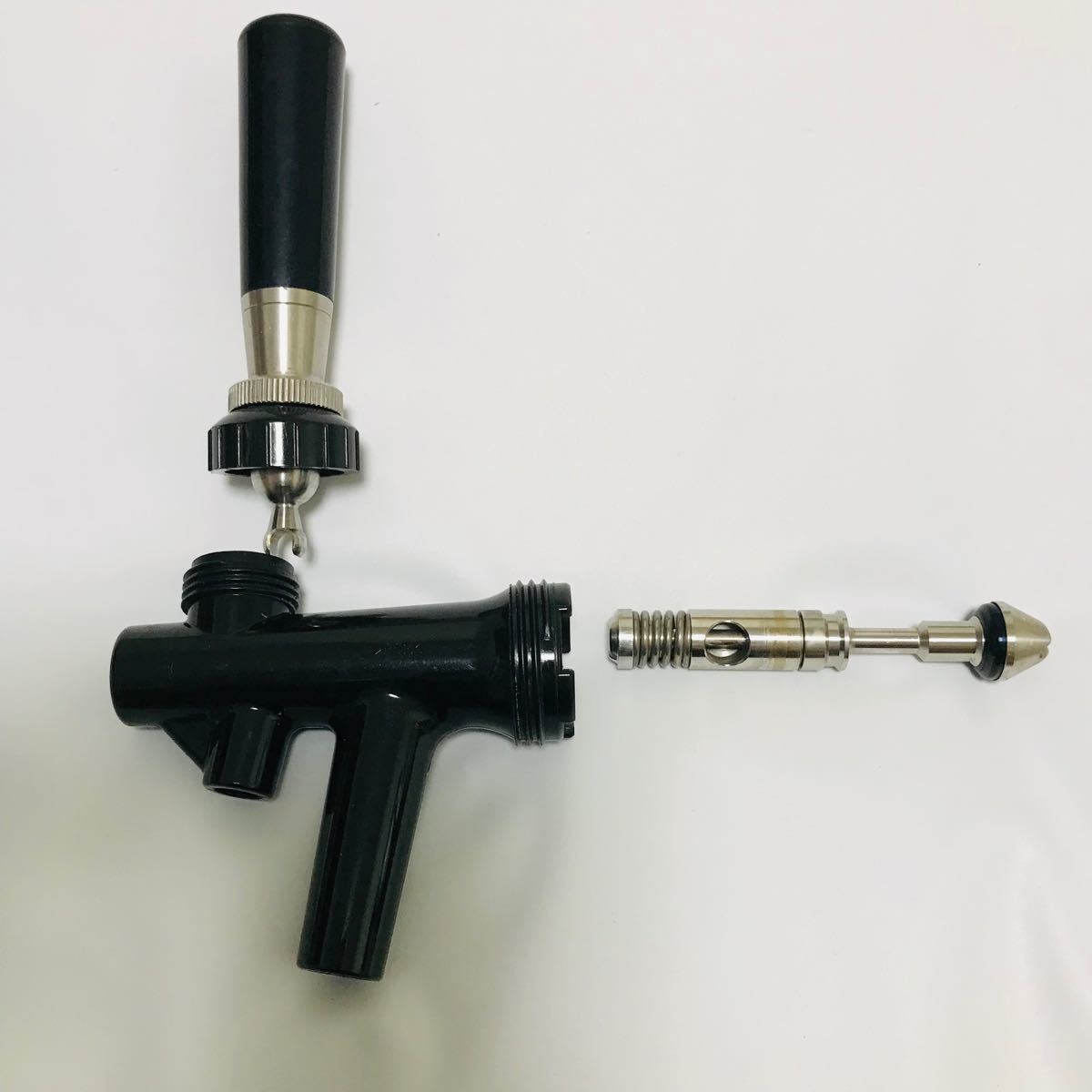 中古ホシザキ純正ダブルコック樹脂黒プラスチック分解洗浄消毒除菌済み