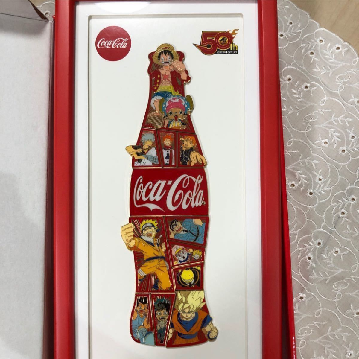 ジャンプ50周年記念 コカコーラ ピンバッジ コカコーラ 少年ジャンプ