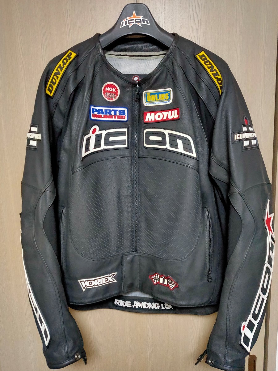 超希少 激レア icon アイコン レザージャケット バイク｜Yahoo!フリマ