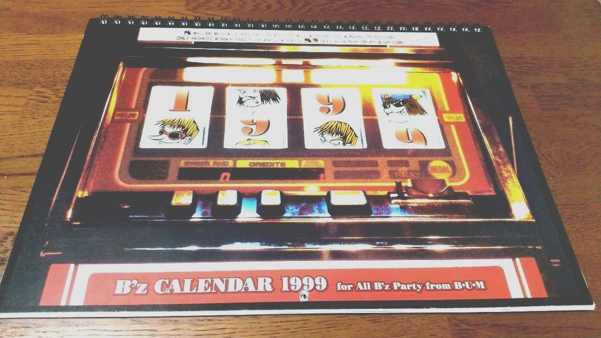 限定レア】B'z PARTY【オリジナル公式カレンダー 1999】月めくり