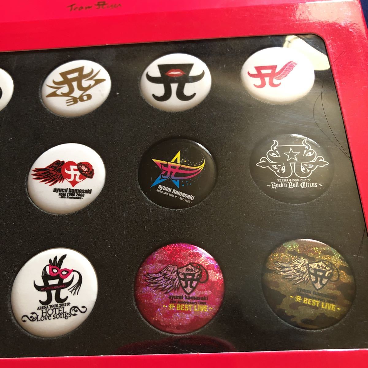 未開封 浜崎あゆみ TeamAyu 15thアニバーサリー ツアーロゴ缶バッジ(15