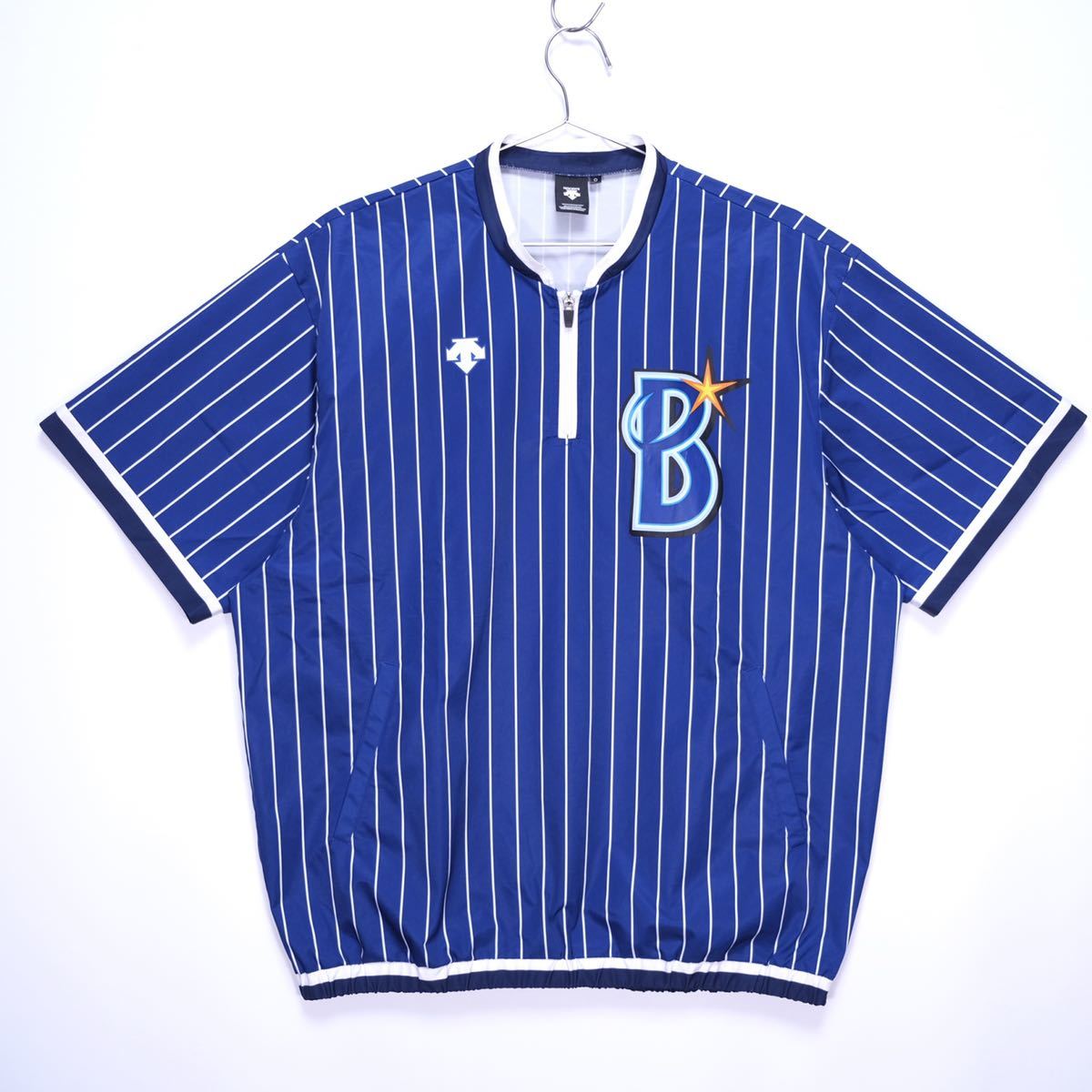横浜DeNAベイスターズ/レプリカ半袖トレーニングジャケット/ストライプ