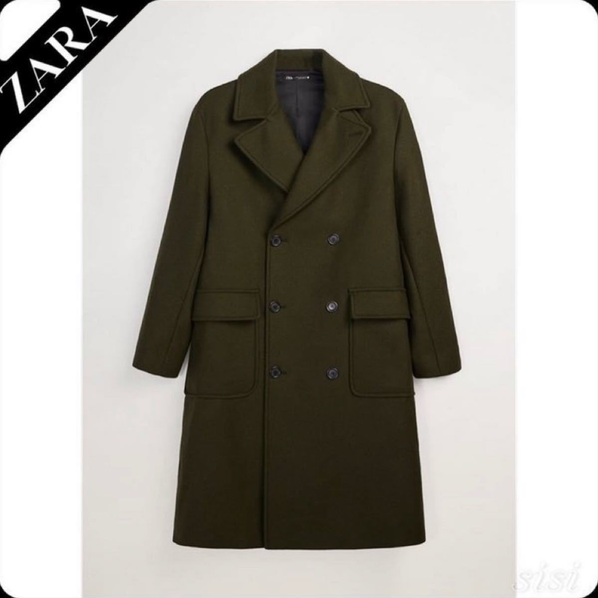新品・未使用】ZARA ダブルブレストコート カーキ｜Yahoo!フリマ（旧