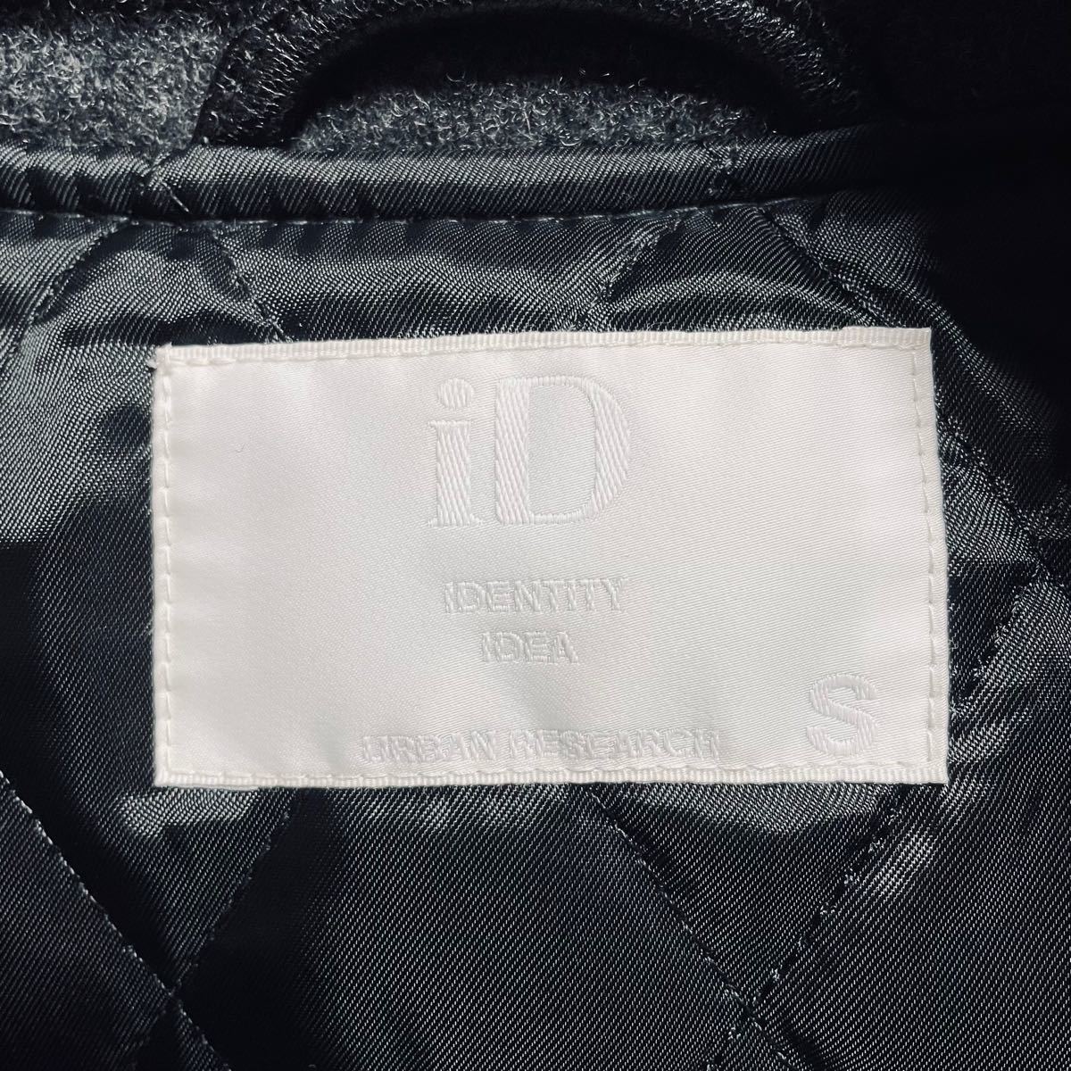 定価33000円 アーバンリサーチiD メルトンラムレザースタジャン S