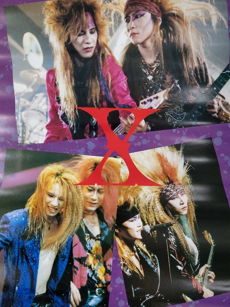 Yahoo!オークション - X JAPAN ポスター 1989 YOSHIKI hide ToshI Taij