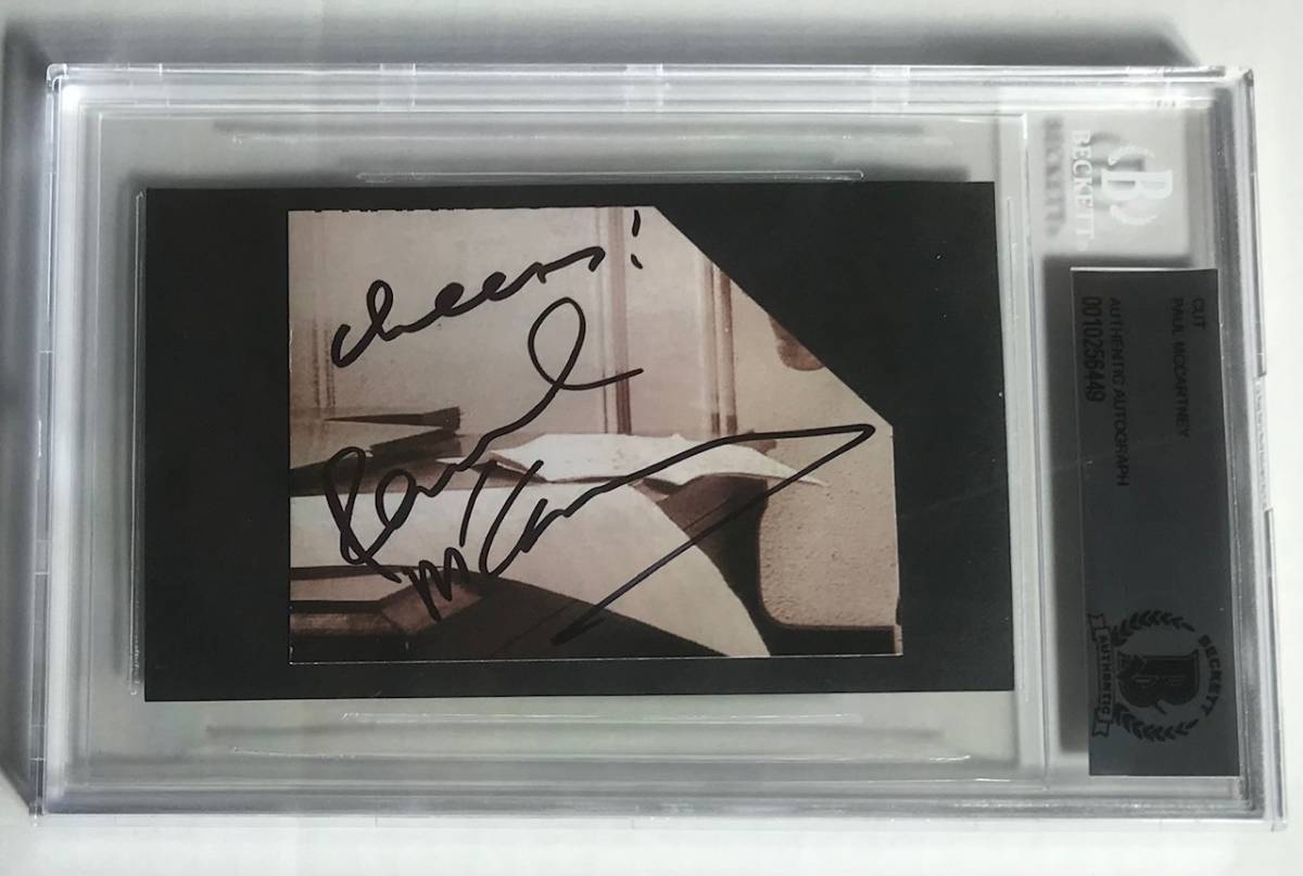 BAS 鑑定済 本物 ビートルズ ポール・マッカートニー 直筆サイン PSA