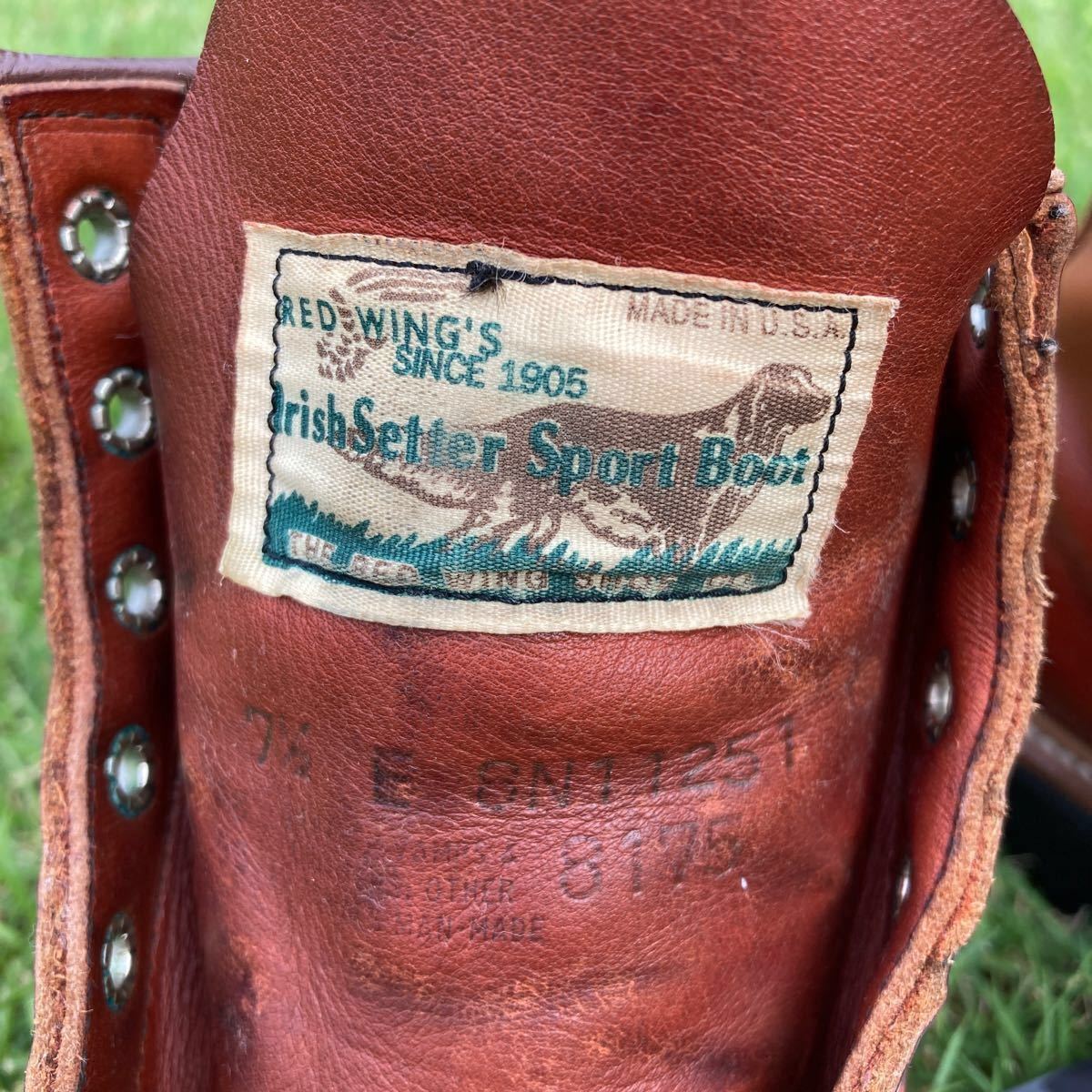 レッドウィング アイリッシュセッター90年代 表四角犬タグ｜Yahoo